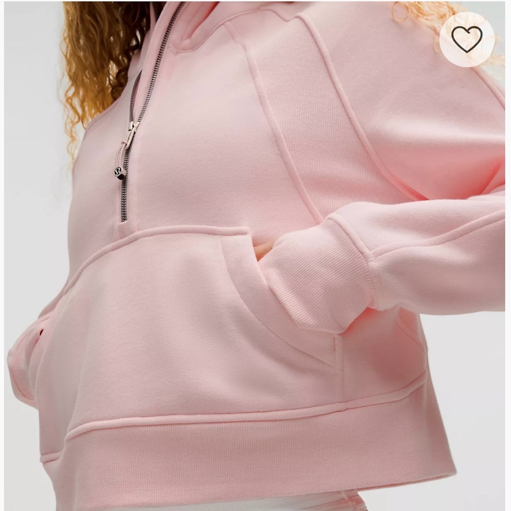 Lululemon Scuba Oversized Half-Zip Hoodie Strawberry Milkshake XL/XXL